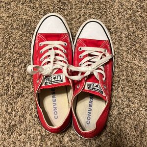 Red converse women’s size 9